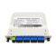 support customization ervice 1x8 LGX box type  PLC Optical Splitter with sc fiber adapter for ftth
