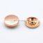 Metal Rose Gold Matte Black Alloy Flat Snap Button