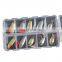 Hot Selling 2g 2.5g 3g 3.5g 5g 7g Set Casting Spoon Metal Multi Color Fishing Lures 20pcs/spoon set