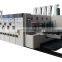 Automatic corrugated carton box flexo printing die cutting slotting machine with stacking
