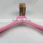FV-459 Luxury pink flocking hanger for dress