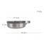 Scratch Proof Portable Multipurpose Round 28 Cm Non Stick Coating Egg Fryer Omelette Stainless Steel Pan