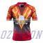 100%polyester custom made professional factory price long sleeve cricket jersey shirt color sublimation cricket shirt