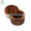 Acacia Wood Salt or Spice Divider Box with Swivel Magnet Cover