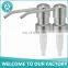 Free sample chrome 1cc / 2cc stainless steel 304 liquid soap penis lotion pump 24/410