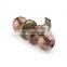 Security double handle antique copper interior room tubular keyed entry door knob lock