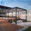 Patio Coverings Bioclimatic pergola Motorized Adjustable Opening Louver Roof Pergola