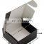 Eco Friendly Custom Logo  Durable Clothing Shoes Cosmetic Paper Mailer Box Cardboard Black and Gold Box Packaging