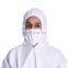 Disposable Coverall White Painters Coverall Large Painter Suit Zipper Elastic Wrists Unisex Workwear Suits