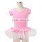 Professional Leotard with White Ballet Dance Performance Tutu Skirt for Kids