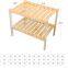 2 Tier FSC Oak wood Shoe Rack