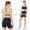 ECO Fashion Yoga Short Sets Compress Legging Out Wear Gym Sports Bra Suit