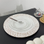 33 cm Rose Gold And White Colored Acrylic Plastic Charger Plate Wholesale