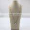 Yiwu wholesale market popular beautiful silver plated box chain jewelry chic square pendant necklace for girls
