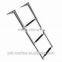 3 Steps On Platform Marine Boat Stainless Steel Folding Ladder