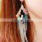 Fashion jewelry long chain fashion tassel bridal earrings