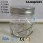 280ml Embossed Square Mason Glass Candle Jars With Lids