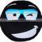 Hot selling plush emoji cushion cheap soft plush emoji pillow for free sample