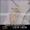 Bling Bling Dubai Design Fashion Jewelry Salphabets Pendant Design Gold Necklace Models