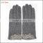 2016 Ladies fingered spandex velvet gloves with lace bow