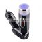 Car MP3 Player Wireless Handsfree Bluetooth Car Kit Hands Free Auto FM Transmitter with USB Car Charger Cigarette Lighter