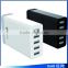 High Output 5V/8A 40W Desktop 5Port Rapid USB Charger Intelligent Multi Port USB Wall Charger Travel Charger With Auto Detect
