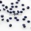 color F35# synthetic round dark blue Nano Spinel stone