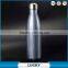 Glass Thermos Vacuum Bottle With Two Sides Drinking Lid Cups Cup