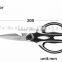 Multifuctional plastic and rubber handle special blade kitchen scissor