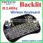 Keyboard Mini I8 Wireless Backlit TV Android BOX REMOTE Air Mouse Remote Control