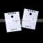 Customize antislip pvc earring cards with paper sticker