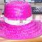 lady wide brim straw hat
