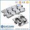 Single hinge straight running width 82.6mm 420 stainless steel flat top chain SS812-K325