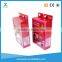 High quality unique soft color printing clear box