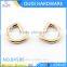 New design metal d ring shoe accessories light gold metal shoe buckles