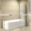 Simple design glass shower wall bathtub shower screen