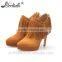 Wholesale OEM suede material fashion design ladies pump shoes