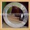 Home Treats Round Crackle Wall Mirror Handmade Mosiac Glass Mosaic Aqua or Silver Frame 40 x40cm