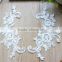 EXquisite Workmanship Retro Alencon Lace Flower Applique For Bridal Neck Decoration