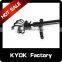 KYOK black color wrought iron curtain finials,metal black series curtain finials and poles