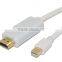 6ft thunderbolt mini displayport dp to hdmi cable cord audio for iphone mac macbook