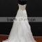 New design! Organza wedding dress with nice beading trim delicate drapping