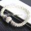 New Fashion Crystal Rhinestone Charm Magnetic Buckle Bangle Bracelet