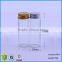 Clear Wide Mouth Straight Wall Glass Packaging Bottle With Airght Aluminum Caps