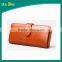 Multi-pockets Korean style fashion long women purse leather ladies clutch purse wrist wallet elegant