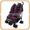 Baby Lightweight Twin Baby Double Stroller EN1888 santand
