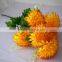 7 heads long stem chrysanthemum flower made of silk cloth floor decoration flower