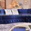 antique classic blue velvet chesterfield sofa art deco livingroom furniture AL043