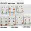 yiwu cute santa tree bell snowman stud jewelry crystal metal christmas earrings wholesale