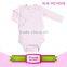 Wholesale Boutique Stylish White Baby Romper Flower Romper With Headband Plain Baby Clothing